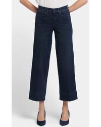 NYDJ - Teresa High Waist Wide Leg Ankle Jeans - Lyst
