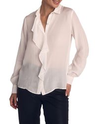 Bella Dahl - Ruffle Button-Up Shirt - Lyst