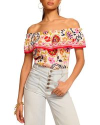 Ramy Brook - Maia Off The Shoulder Ruffle Top - Lyst