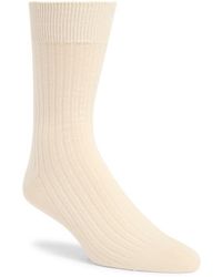 Nordstrom - Ribbed Cotton Blend Socks - Lyst