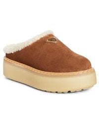 Prada - Evolve Genuine Shearling Clog - Lyst