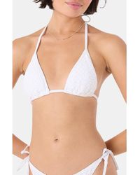 Roxy - Mini Tiki Triangle Bikini Top - Lyst