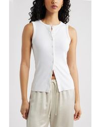 Open Edit - Rib Button-Up Tank - Lyst