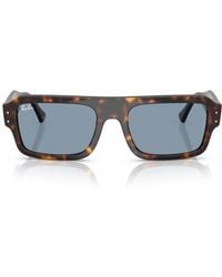 Ray-Ban - 56Mm Rectangular Sunglasses - Lyst