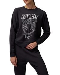 Spiritual Gangster - Higher Self Long Sleeve Cotton & Modal Graphic Sweatshirt - Lyst