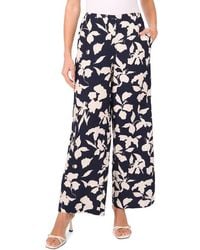 Halogen® - Floral Wide Leg Pants - Lyst
