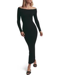 FAVORITE DAUGHTER - The Sara Off The Shoulder Long Sleeve Maxi Dress - Lyst