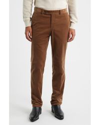 Jack Victor - Palmer Flat Front Cotton Stretch Corduroy Pants - Lyst