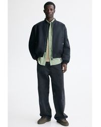 H&M - Padded Nylon Bomber Jacket - Lyst