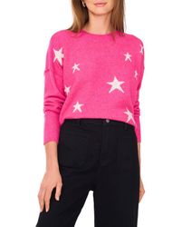 Vince Camuto - Star Crewneck Sweater - Lyst