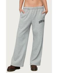 Edikted - Camo Crush Logo Wide Leg Sweatpants - Lyst