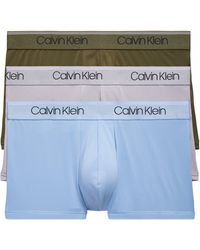 Calvin Klein - 3-pack Low Rise Microfiber Stretch Trunks - Lyst