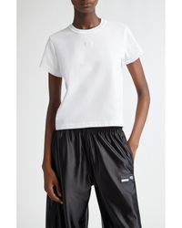 Alexander Wang - Puff Logo Shrunken Cotton Jersey T-Shirt - Lyst