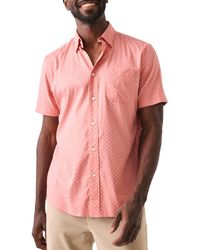 Faherty - Movement Floral Short Sleeve Button-up Shirt - Lyst