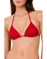 Solid & Striped - The Iris Reversible Halter Triangle Bikini Top - Lyst