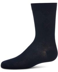 Memoi - All Over Argyle Crew Socks - Lyst