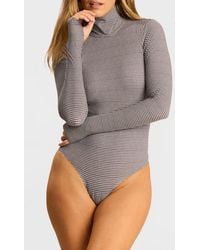 Commando - Classic Turtleneck Microfiber Thong Bodysuit - Lyst