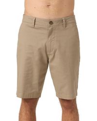 O'neill Sportswear - Jay Flat Front Stretch Cotton Chino Shorts - Lyst