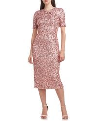 JS Collections - Farrah Sequin Short Sleeve Cocktail Dress - Lyst