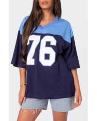 Edikted - 76 Oversize Cotton Graphic T-Shirt - Lyst