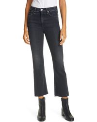 Rag & Bone Nina High Waist Ankle Flare Jeans - Blue