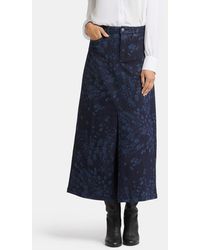 NYDJ - A-Line Denim Maxi Skirt - Lyst
