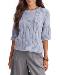Splendid - Rhiannon Cable Knit Sweater - Lyst