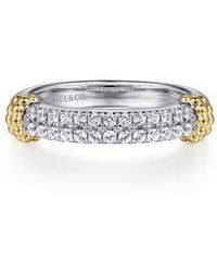 Gabriel & Co. - Bujukan 14K, Sterling & Sapphire Stackable Ring - Lyst