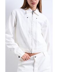 TOPSHOP - Denim Utility Jacket - Lyst