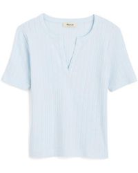 Madewell - Pointelle Crewneck Short Sleeve T-Shirt - Lyst