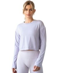 Rebody Active - Go With The Flow Crop Long Sleeve Top - Lyst