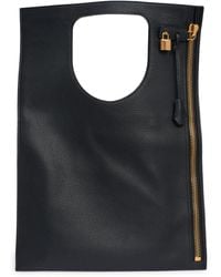 Tom Ford - Alix Grained Leather Flat Shoulder Bag - Lyst