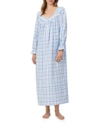 Eileen West - Long Sleeve Cotton Flannel Ballet Nightgown - Lyst