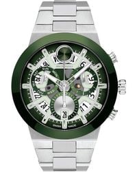Movado - Bold Fusion Skeleton Chronograph Silicone Strap Watch, 44.5Mm - Lyst