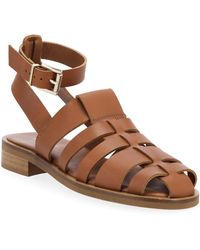 Alohas - Perry Ankle Strap Fisherman Sandal - Lyst