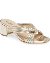Cordani - Imani Metallic Slide Sandal - Lyst