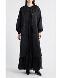 d.RA - Cameron Balloon Sleeve Wool Blend Long Coat - Lyst