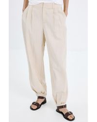 Mango - Starring Hailey Bieber Pleated Balloon Pants - Lyst