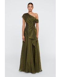 THEIA - Avalina Organza Lame Gown - Lyst
