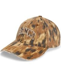Ganni - Washed Organic Cotton Canvas Baseball Cap - Lyst