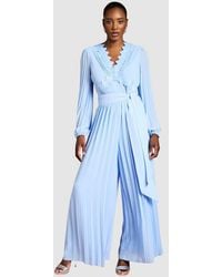 Coast - Pleated Leg Tie Waist Jumpsuit - Lyst