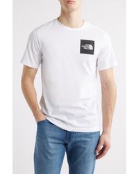 The North Face - Fine Cotton Blend Logo Graphic T-Shirt - Lyst