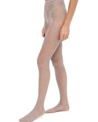 Stems - Aria Floral Fishnet Tights - Lyst