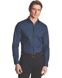 Charles Tyrwhitt - Slim Fit Semi-Cutaway Collar Non-Iron Floral Geo Print Shirt - Lyst