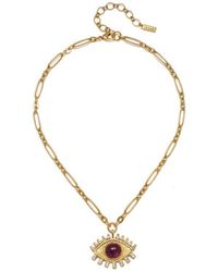 Sequin - Dalila Evil Eye Talisman Necklace - Lyst