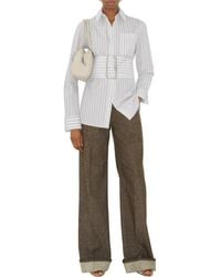 Burberry - Regular Fit Striped Cotton Shirt - Lyst