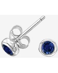 Dower & Hall - 3Mm Sapphire Dewdrop Studs - Lyst