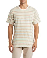 Brixton - Hilt Alpha Line Stripe Cotton T-shirt - Lyst