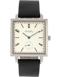 Simplify - The 5000 Leather-Band Watch - Lyst