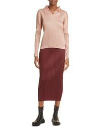Pleats Please Issey Miyake - Monthly Colors October Pleated Top - Lyst